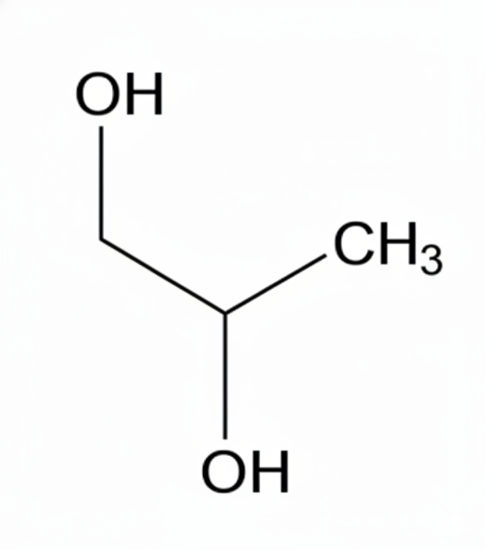 Propilenglicol (MPG) CAS 57-55-6 Molecular Structure